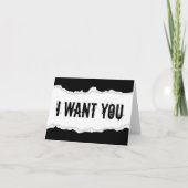 ik wil u pagineer scheur feestdagen kaart (Voorkant)