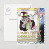 Ik wil u thuis briefkaart (Voorkant / Achterkant)