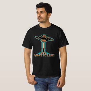 Ik wil UFO buitenaardse ontvoering verlaten Scienc T-shirt