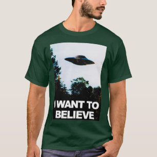 Ik wil UFO UFO geloven T-shirt