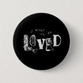 Ik wil van me houden ronde button 5,7 cm (Voorkant)