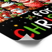 Ik wil varkens voor kerst koffiekopjes liefhebber poster (Hoek)