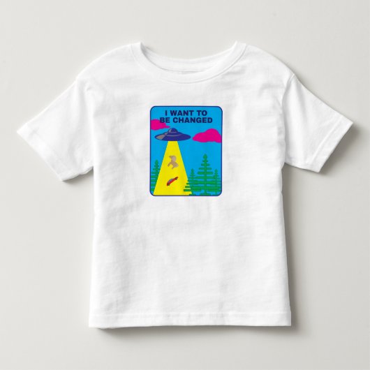 Ik wil veranderd worden UFO Kinder Shirts (Voorkant)