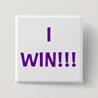 IK WIL!!! VIERKANTE BUTTON 5,1 CM