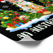 Ik wil voor Kerstmis een Australische herdershond Poster (Hoek)