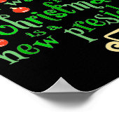 Ik wil voor Kerstmis een nieuwe President kerstboo Poster (Hoek)