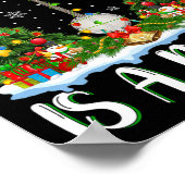 Ik wil voor Kerstmis is een banjo kerstboom lichte Poster (Hoek)