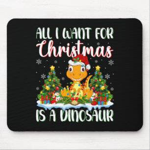 Ik wil voor Kerstmis is een dinosaurus kerstboom l Muismat