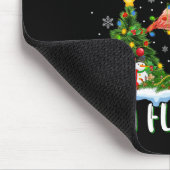 Ik wil voor Kerstmis is een flamingo vogel kerstbo Muismat (Hoek)