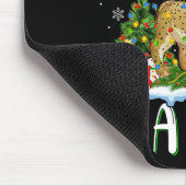 Ik wil voor Kerstmis is een lynx kerstboomlichten Muismat (Hoek)