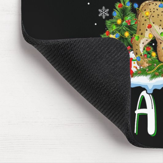 Ik wil voor Kerstmis is een lynx kerstboomlichten Muismat (Hoek)