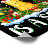 Ik wil voor Kerstmis is een squash kerstboom licht Poster (Hoek)