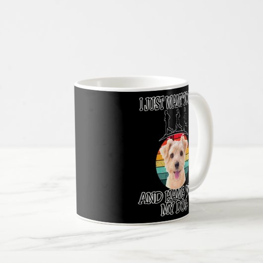 Ik wil W Norfolk Terrier draaien en ophangen Koffiemok (Voorkant rechts)