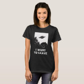 Ik wil weg t-shirt (Voorkant volledig)