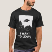 Ik wil weg t-shirt (Voorkant)
