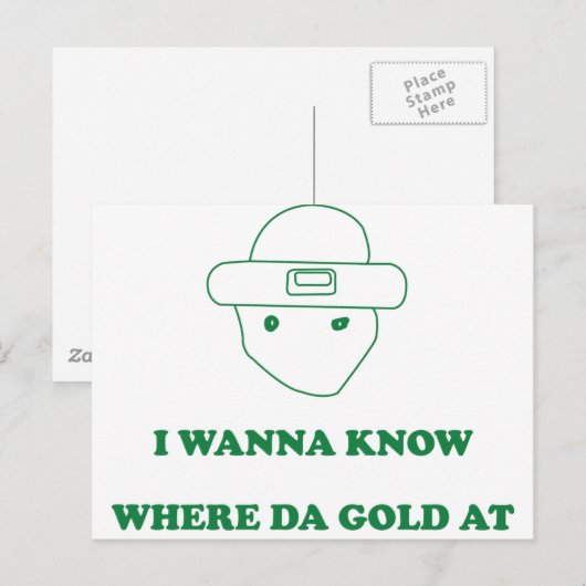 Ik wil weten waar Da Gold is bij Briefkaart (Voorkant / Achterkant)