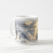 Ik wil weten wat liefde is Alpine Art Mok (Voorkant links)