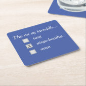 Ik wil whisky! Onderzetter (Schuin)