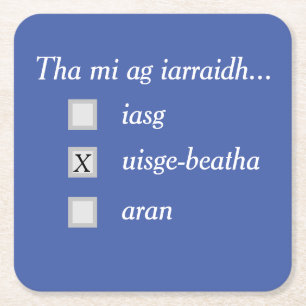 Ik wil whisky! Onderzetter