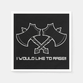 "Ik wil woedend zijn" - de barbaar, altijd. Servet