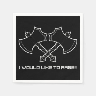"Ik wil woedend zijn" - de barbaar, altijd. Servet