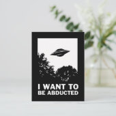 Ik wil worden ontvoerd briefkaart (Staand voorkant)
