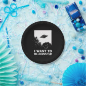 Ik wil worden ontvoerd papieren bordje (Feest)