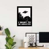 Ik wil worden ontvoerd poster (Thuiskantoor)