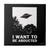 Ik wil worden ontvoerd tegeltje (Voorkant)