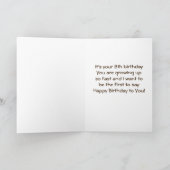 IK WIL ZEGGEN **HAPPY 8th BIRTHDAY** AAN "JOU" Kaart (Binnen)