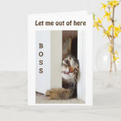 IK WIL ZEGGEN **HAPPY BIRTHDAY BOSS*** KAART (Gele Bloem)