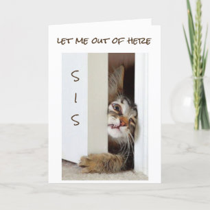 IK WIL ZEGGEN ***HAPPY BIRTHDAY SIS** KAART