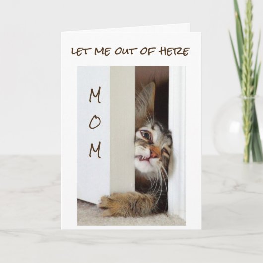 IK WIL ZEGGEN **HOOG BIEDDAY MOM** KAART (Voorkant)