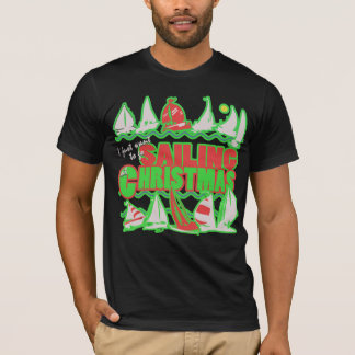 Ik wil zeilen met een lelijke kersttrui t-shirt
