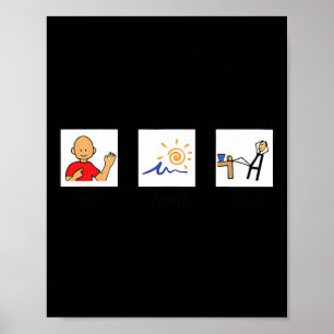 Ik wil zomervakantie op de laatste dag van de scho poster