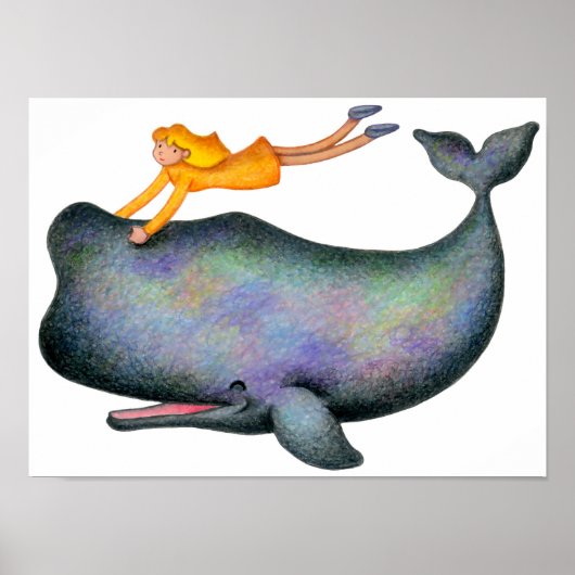 Ik wil zwemmen met walvissen. poster (Voorkant)