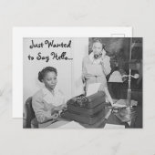 Ik wilde alleen Hallo Briefkaart zeggen (Voorkant / Achterkant)