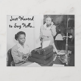 Ik wilde alleen Hallo Briefkaart zeggen