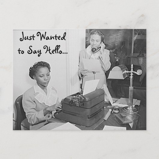 Ik wilde alleen Hallo Briefkaart zeggen (Voorkant)