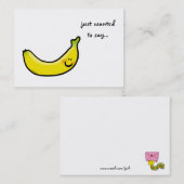 Ik wilde alleen maar zeggen... (banaan) visitekaar visitekaartje (Voorkant / Achterkant)