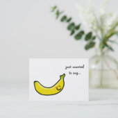Ik wilde alleen maar zeggen... (banaan) visitekaar visitekaartje (Staand voorkant)