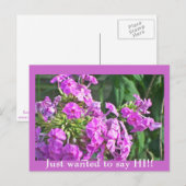 Ik wilde alleen maar zeggen. Briefkaart (Voorkant / Achterkant)