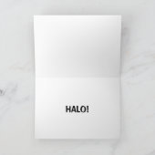 Ik wilde alleen maar zeggen dat HALO Snow Angel Kaart (Binnen)