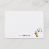 Ik wilde alleen zeggen...(roze varken) visitekaartje (Achterkant)