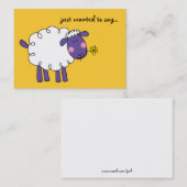 Ik wilde alleen zeggen... (wollig schaap) visitekaartje (Voorkant / Achterkant)