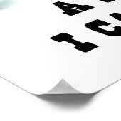 Ik wilde een deadline die ik kan doorlopen poster (Hoek)