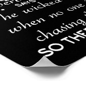 Ik wilde gaan joggen, maar Proverbs Bijbelversie Poster (Hoek)