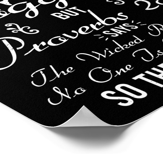 Ik wilde gaan joggen, maar Proverbs Runner Bijbel  Poster (Hoek)