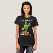 Ik wilde gewoon dronken worden bier St Patrick's D T-shirt (Voorkant volledig)