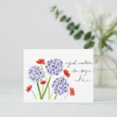 Ik wilde gewoon Hi zeggen. Briefkaart (Staand voorkant)